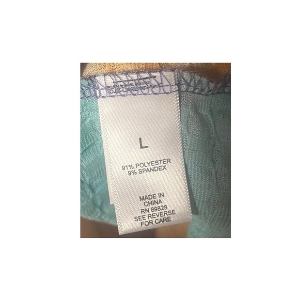 LOGO Layers By Lori Goldstein Printed Scoop Neck Top - Picture 5 of 7